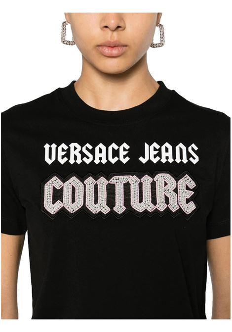 T-shirt con logo gotico VERSACE JEANS COUTURE | T-shirt | 77HAHC02 CJ01C899
